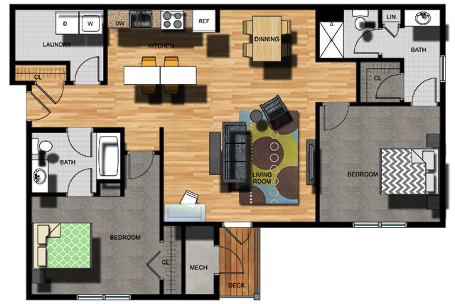 Sketch of Apartment Layout